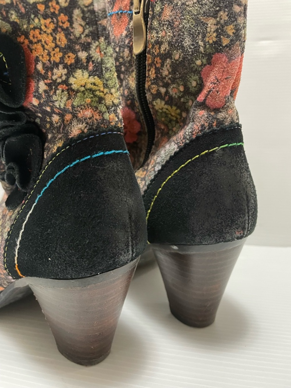 L'Artiste by Spring Step Simonetta Floral Ankle Boots Size EU 36 US 6 - Picture 4 of 11